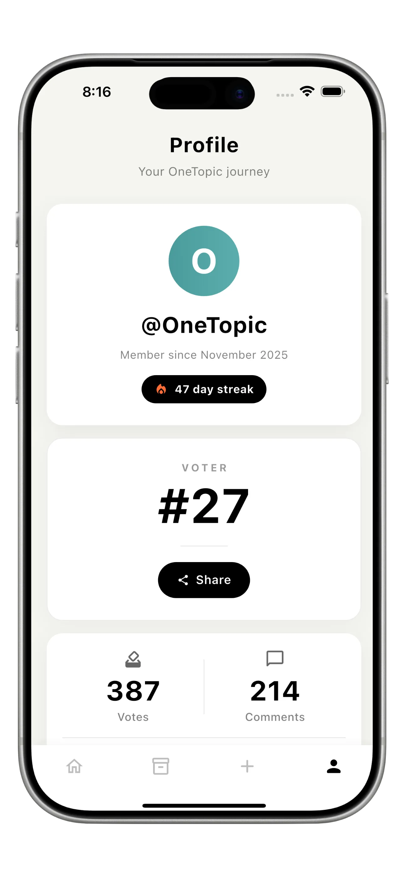 OneTopic app screenshot 5